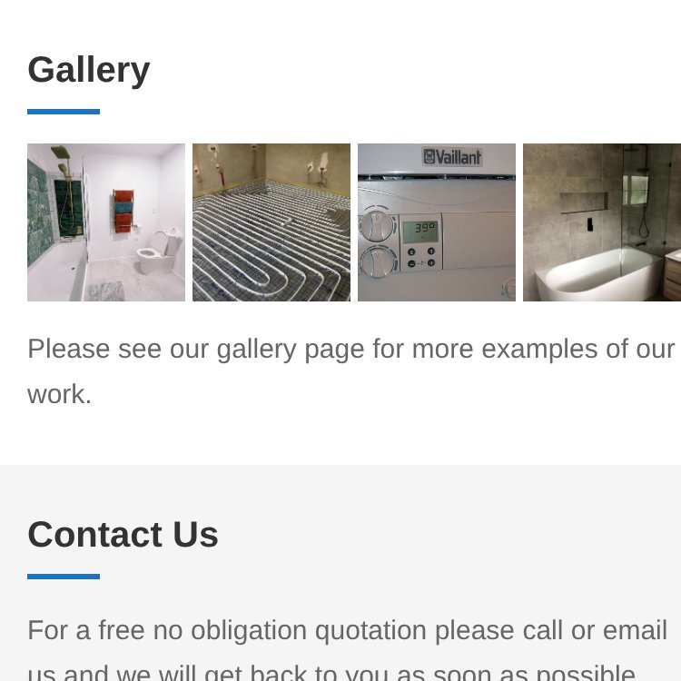 The old site's gallery: four postage-stamp photos and no reviews